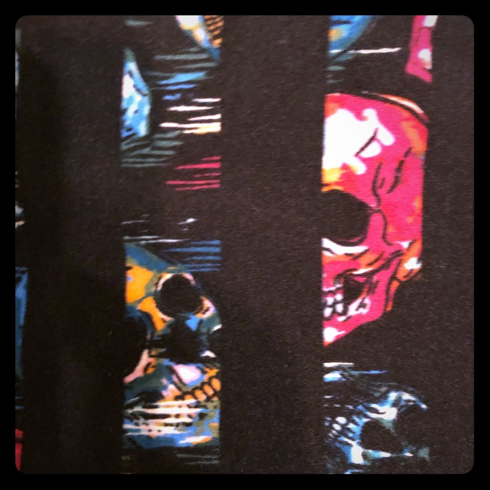 Lularoe TC2 Halloween Skull Leggings